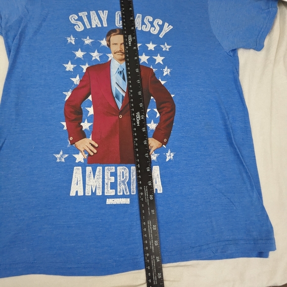 Anchorman Legend of Ron Burgundy Stay Classy America Tee Medium - Picture 5 of 8